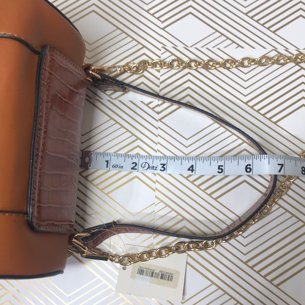 Round bag brown long shoulder - Picture 9 of 10